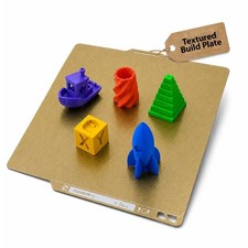 Double-Sided Textured PEI Build Plate with QR Code for 3D Printers, 257x257 mm picture