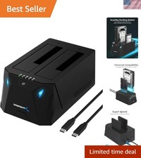Lightweight USB-C Hard Drive Dock with Cloning Feature - Ideal for Data Backup picture