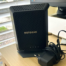 NETGEAR CM700 DOCSIS 3.0 Cable Modem 1.4 Gbps Black w/ Power Adapter picture