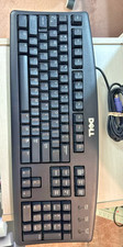 Dell SK-8115 Wired PS/2 Keyboard Black Full Size OEM Tested Working 07N242 picture