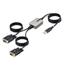 StarTech 13ft (4m) 2-Port USB to Serial Adapter Cable, COM Retention, FTDI, D... picture