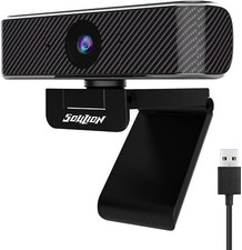 SOULION C20 Webcam with Microphone, Full HD 1080p Webcam Camera w/ Slide Privacy picture
