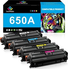 LeciRoba Compatible 650A Toner Cartridge Replacement for HP, 4-Pack picture