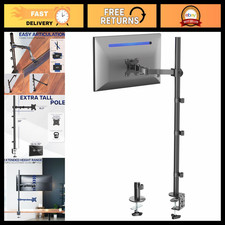 Extra Tall Single Monitor Desk Mount, 39