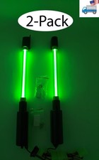 2-Pack: Sound Activated Green Neon Tube Light Show Gaming PC Case Mod Kit picture