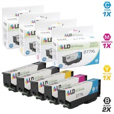 LD Replacement for Epson 277XL 5PK HY Cartridges: 2 B/ & 1 of each C/M/Y picture