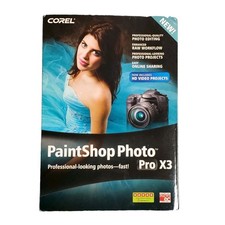 Corel PaintShop Photo Pro X3 + Painter Essentials 4 Manual Box CIB Legacy AS-IS picture