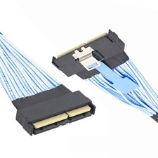 MCIO STR PCI-E 16x 124Pin Male to MCIO 124Pin Male PCI-E 5.0 Extender Cable 50cm picture
