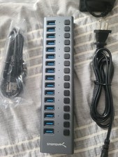 SABRENT 16 Port USB 3.0 Data HUB with Individual Switches 90 watts picture