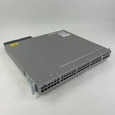 Cisco WS-C3850-48U-S 48-Port Gigabit UPoE Switch 2x PSU Tested & Reset picture
