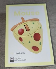 Vivitar Pizza Slice Wireless Mouse For Kids Plug & Play 2.4 Ghz USB NEW in Box picture