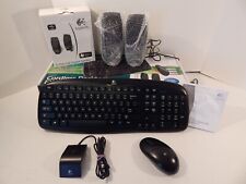 Logitech Cordless Desktop EX 100 Keyboard W/Speakers And Mouse New Open Box picture