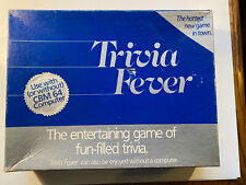 C64 TRIVIA FEVER 1984 Commodore 64 Video Game Box and inserts only No Disks picture