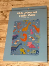 NEW GEMS Kids Universal Tablet Cover Fits Tablet Sizes 7-11 inch Dinosaurs Blue picture