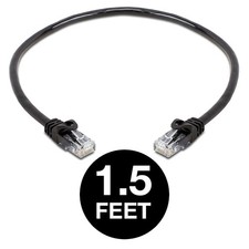 2 PCS Black Cat6 Cable Cat 6 Ethernet Patch Cord 10Gbps Internet Cable UTP Wire picture
