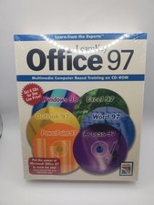 Learn Key Microsoft Office 97 PC Training Software CD ROM Set Windows 98 Sealed picture