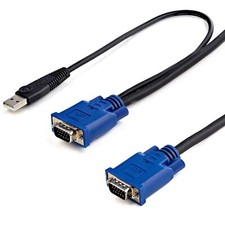StarTech SVECONUS10 2-in-1 - Video / USB cable - 4 pin USB Type A, HD-15 (M) picture
