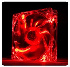 Thermaltake  Pure 12 LED Red 120mm x 120mm x 25mm Sleeve Fan (CL-F019-PL12RE-A) picture