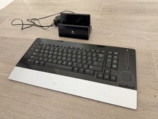 Logitech DiNovo Edge Wireless Bluetooth Keyboard & Charging Dock - SEE PICS picture