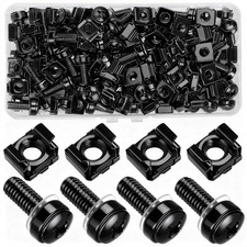 110 Pcs/55 Set Rack Mount Screws and Cage Nuts for Rack Mount Server Cabinet picture