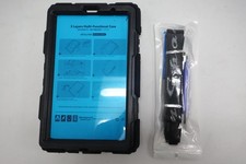 Seymac Stock Tablet Case with Shoulder Strap Multi-Functional Protection Black picture