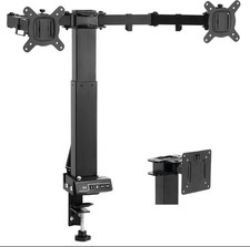 Topsky Adjustable Electric Monitor Desk Mount Fits Up to Dual 32 Inches picture