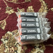 5 Pack of Office World 250 XL Black Inkjet Printer Cartridges-5 Sealed picture