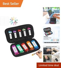 Compact Neoprene USB Drive Holder Organizer with 10 Slots - Stylish & Portable picture