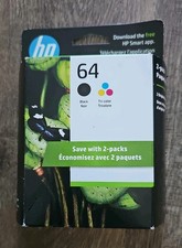 Original HP 64 Black/Tri-color Ink Cartridges X4D92AN EXP Sep 2027 picture