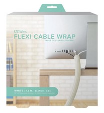 UT Wire 12' FLEXI CABLE WRAP WHITE UTW-FCW12-WH picture