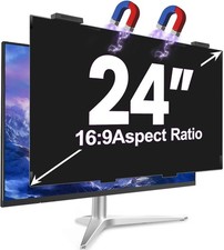 Magnetic 24 Inch Privacy Screen for Computer Monitor 16:9 Aspect Ratio, Hanging picture