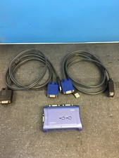 6A 1-QTY TRENDnet 2-Port USB KVM TK-207K with VGA and USB connections auto-scan picture