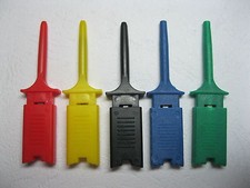 100 pcs Flat 5 Colors Small Test Clip Component Repair Tool Connector New picture