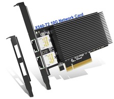 10Gb Dual LAN Base-T PCI-e Network Card, Intel X540 Controller, NICGIGA 10Gbps picture