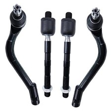 4Pcs Front Steering Inner Outer Tie Rod Ends Kit picture