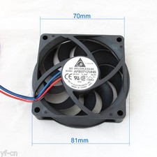 1pc Delta CPU Heatsink Modual DC Fan AFB0712VHB 70x70x15mm 7015 12V 0.55A 3pin picture