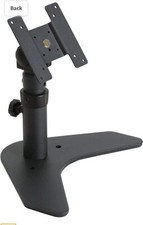 MonMount Single LCD Monitor VESA Desk Stand - Height Adjustable, Black (LCD-6410 picture