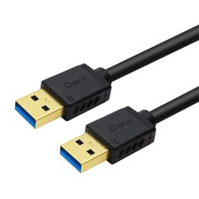 DTECH USB Type A 3.0 Cable 6 ft Male to High Speed Data Cord 6ft, Black  picture