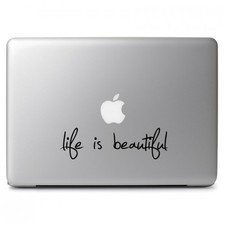 Apple Macbook Laptop Decal Sticker Cool Fun Cute Symbol Graphics Typography Logo picture