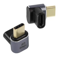 QIANRENON USB C 90° Adapter Coupler 4.0 Type C Female to Male Right... picture