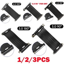 1/2/3Pcs For PCI-E 3.0/4.0 16x Riser Cable Graphics Card Extension Cables US picture