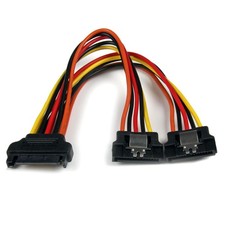 StarTech 6in Latching SATA Power Y Splitter 6