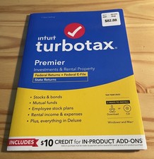 TurboTax Premier 2023 Federal + E-file + State For PC/Mac Disc Or Download picture
