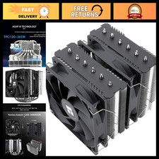 High-Performance CPU Cooler, 6 Heat Pipes, Dual 120mm PWM Fans, AMD/Intel Compat picture
