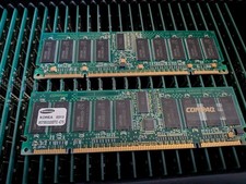 NEW OLD STOCK samsung 168-pin ECC SDRAM 256MB (M378S3320DTC-75) COMPAQ picture