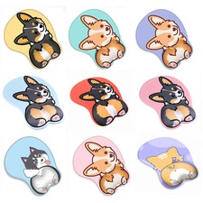 Ergonomic Mouse Pad with Gel Wrist Support 3D Funny Butt Anime Wrist Rest  picture