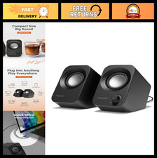 14W Stereo USB Powered PC Speakers, Compact 30° Tilt, Volume Control, Gaming & D picture