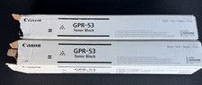 LOT OF 2 GENUINE CANON GPR-53 (8524B003) BLACK TONER Open Boxes picture