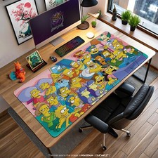 The Simpsons Desk Mat - Colorful Springfield Cast Gaming Mouse Pad, Cartoon Work picture