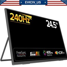 EVICIV 240Hz Game screen Portable Monitor, Upgraded 24.5